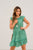 Splattered Ruffle Accented Dress - Betsey's Boutique Shop -