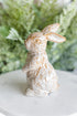 White Washed Ceramic Bunny