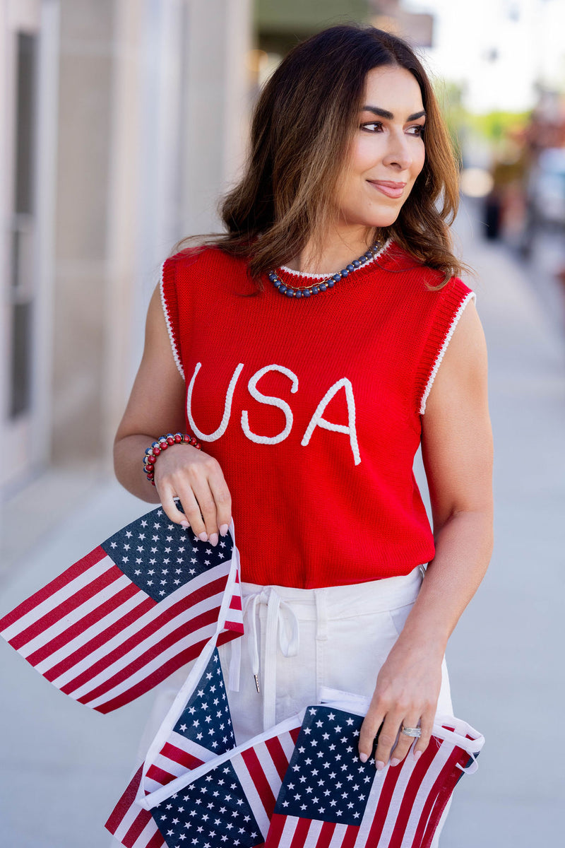 Liberty Stitched USA Tank - Betsey's Boutique Shop -
