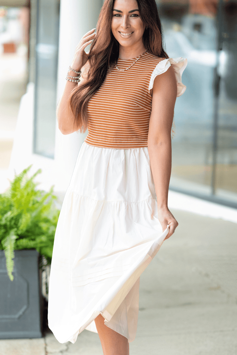 brunch midi dress Sunday Camel / M _aw24 Lissandra Blue Formal Maxi This mixed SIZE:XXS / 0