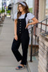 Ruffle Accented Button Jumpsuit