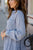 Chambray Tiered Button Up Dress