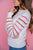 Striped Knit Sleeve Sweater