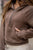 Ribbed Panel Half Zip Hooded Sweatshirt