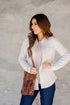 Muted Mixed Stripes Button Up Blouse