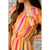 Double Flutter Vertical Watercolor Striped Dress - Betsey's Boutique Shop - Dresses