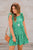 Leaf Swirled Ruffles Tiered Dress - Betsey's Boutique Shop -