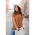 Double Lined Faux Poncho Style Sweater