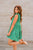 Leaf Swirled Ruffles Tiered Dress - Betsey's Boutique Shop -