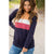 Color Blocked Zip Up Pullover - Betsey's Boutique Shop - Shirts & Tops