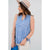 V-Neck Powder Blue Confetti Tank - Betsey's Boutique Shop - Shirts & Tops