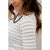 Stylish Striped Thermal Cuffed Tee - Betsey's Boutique Shop - Shirts & Tops