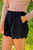Simple Scalloped Bottom Shorts - Betsey's Boutique Shop -