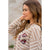Latte Striped Floral Pocket Back Tee - Betsey's Boutique Shop - Shirts & Tops