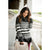 Touch Of Color Striped Cowl Neck Sweater - Betsey's Boutique Shop - Outerwear
