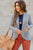 Heathered Striped Blazer - Betsey's Boutique Shop -