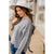 Heathered Side Slit Sweater - Betsey's Boutique Shop - Outerwear