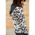 Solid Trim Leopard Print Hoodie - Betsey's Boutique Shop - Shirts & Tops
