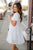 Textured Dot Puff Sleeve Tiered Dress - Betsey's Boutique Shop -