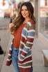 Warm and Cozy Knitted Blocked Cardigan