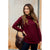 Ribbed Cowl Neck Long Sleeve Sweater Tee - Betsey's Boutique Shop - Shirts & Tops