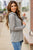 Heathered Side Zip Hoodie - Betsey's Boutique Shop -
