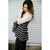 Striped Oatmeal Cowl Neck Sweatshirt - Betsey's Boutique Shop - Shirts & Tops