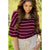 3/4 Bell Sleeve Striped Tee - Betsey's Boutique Shop - Shirts & Tops