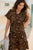 Leopard Knit Ruffle Dress - Betsey's Boutique Shop - Dresses