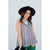 Striped Lace Top Tank - Betsey's Boutique Shop - Shirts & Tops