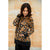 Solid Trim Leopard Print Hoodie - Betsey's Boutique Shop - Shirts & Tops