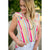 Multi Striped Ruffle Flutter Blouse - Betsey's Boutique Shop - Shirts & Tops