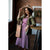 Magenta Striped Midi Dress - Betsey's Boutique Shop - Dresses