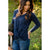 Long Sleeve Front Knot Tee - Betsey's Boutique Shop - Shirts & Tops