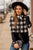 Solid Bottom Buffalo Check Cowl Neck - Betsey's Boutique Shop - Shirts & Tops