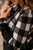 Solid Bottom Buffalo Check Cowl Neck - Betsey's Boutique Shop - Shirts & Tops