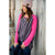 Vertical Striped Baseball Tee- Pink - Betsey's Boutique Shop - Shirts & Tops