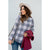 Buffalo Plaid Cowl Neck Sweater - Betsey's Boutique Shop - Outerwear