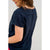 Textured Detailed Back Tee - Betsey's Boutique Shop - Shirts & Tops