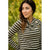 Striped Button Neck Sweatshirt - Betsey's Boutique Shop - Shirts & Tops