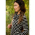 Striped Cowl Neck Sweatshirt Tunic - Betsey's Boutique Shop - Shirts & Tops