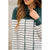 Black Striped Solid Shoulder Cowl Neck - Betsey's Boutique Shop - Shirts & Tops