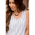 Thin Striped Front Tank - Betsey's Boutique Shop - Shirts & Tops