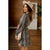 Long Sleeve Hint of Color Leopard Dress - Betsey's Boutique Shop - Dresses