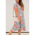 Muted Striped Floral Midi - Betsey's Boutique Shop - Dresses