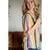 Colorful Slit Sleeve Blouse - Betsey's Boutique Shop - Shirts & Tops