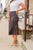 Ribbed Side Slit Pencil Skirt - Betsey's Boutique Shop -