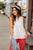 Gauze Eyelet Accent Tank - Betsey's Boutique Shop - Shirts & Tops