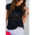 Knot Bottom Speckled Tee - Betsey's Boutique Shop - Shirts & Tops