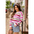 Lightweight Striped Side Slit Sweater - Betsey's Boutique Shop - Outerwear